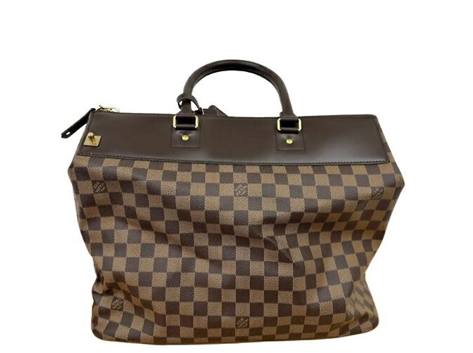 Borsa Louis Vuitton Greenwich PM Damier Ebano Marrone - vista 3