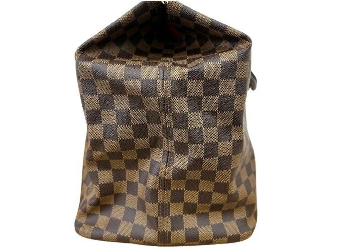 Borsa Louis Vuitton Greenwich PM Damier Ebano Marrone - vista 4