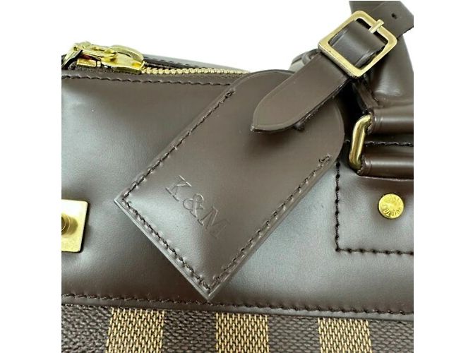 Borsa Louis Vuitton Greenwich PM Damier Ebano Marrone - vista 7