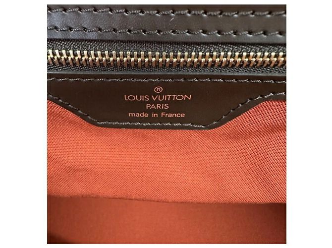 Borsa Louis Vuitton Greenwich PM Damier Ebano Marrone - vista 9