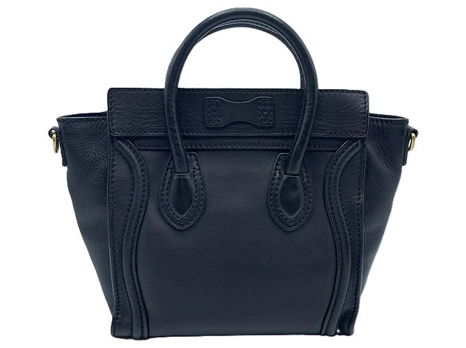 Céline Borsa a mano Celine Luggage Nano Shopper Nero - vista 2
