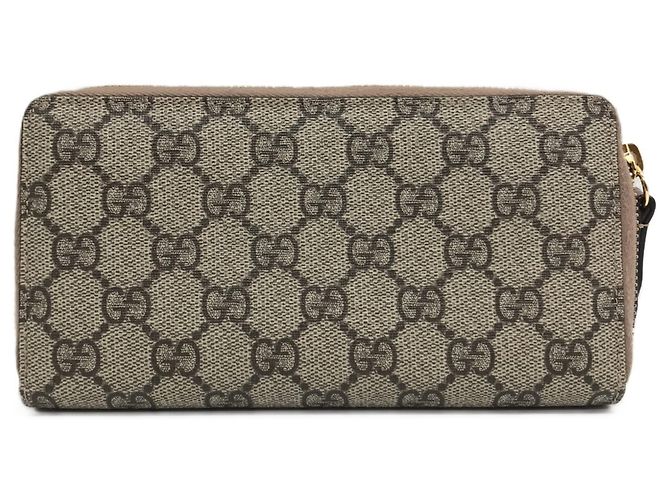 Portafoglio con zip Gucci Double G Beige - vista 2
