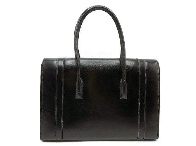 Hermès Hermes Drag 30 Box Scarf Leather Handbag Black - view 2