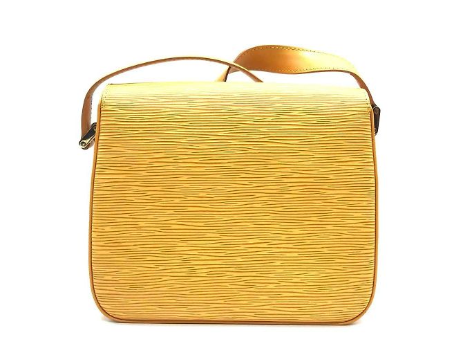 Borsa a spalla Louis Vuitton Bussy in pelle Epi gialla Giallo - vista 2