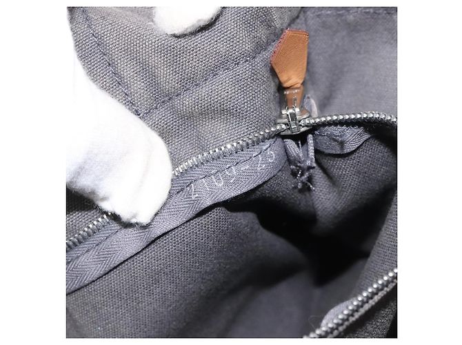 Hermès HERMES Fourre Tout PM Handtasche aus Canvas Grau Auth ti2740 Braun - Ansicht 12