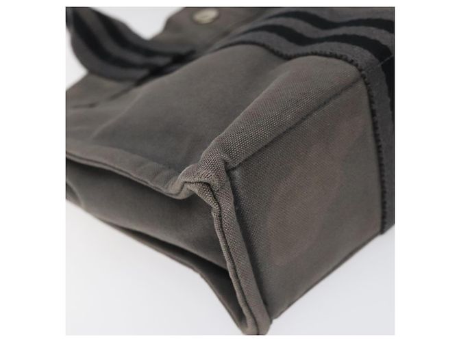 Hermès HERMES Fourre Tout PM Handtasche aus Canvas Grau Auth ti2740 Braun - Ansicht 14