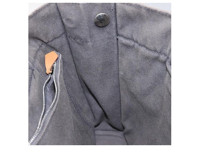 Hermès HERMES Fourre Tout PM Handtasche aus Canvas Grau Auth ti2740 Braun - Ansicht 18
