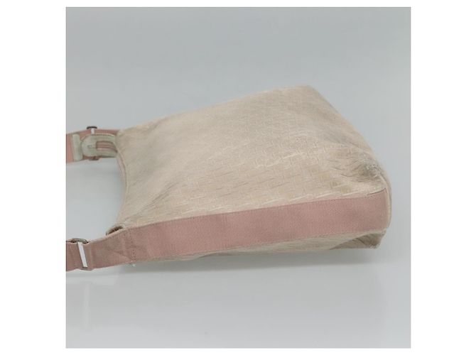 Christian Dior Trotter Canvas Schultertasche Beige Rosa Silber Authentisch mr996 - Ansicht 4