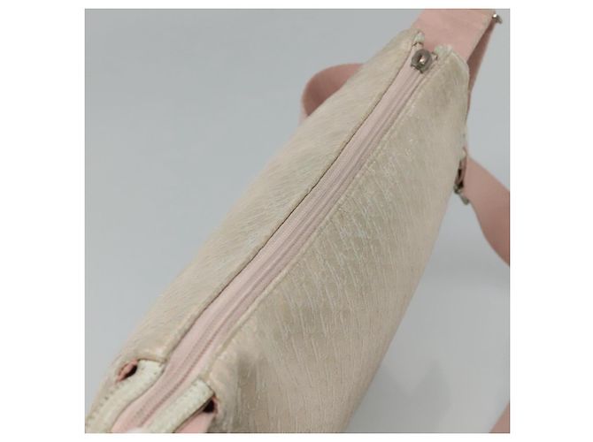 Christian Dior Trotter Canvas Schultertasche Beige Rosa Silber Authentisch mr996 - Ansicht 6