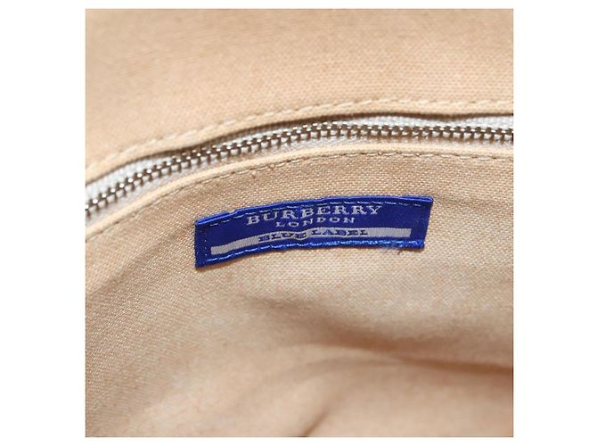 Borsa a mano in tela nera BURBERRY Blue Label Auth ac3538 Nero - vista 10