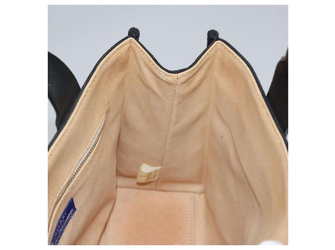 Borsa a mano in tela nera BURBERRY Blue Label Auth ac3538 Nero - vista 18