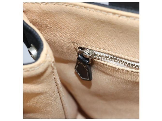 Borsa a mano in tela nera BURBERRY Blue Label Auth ac3538 Nero - vista 20