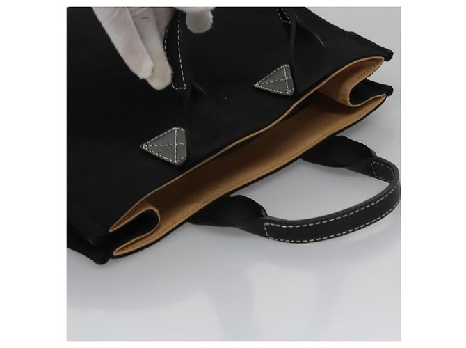 Borsa a mano in tela nera BURBERRY Blue Label Auth ac3538 Nero - vista 6