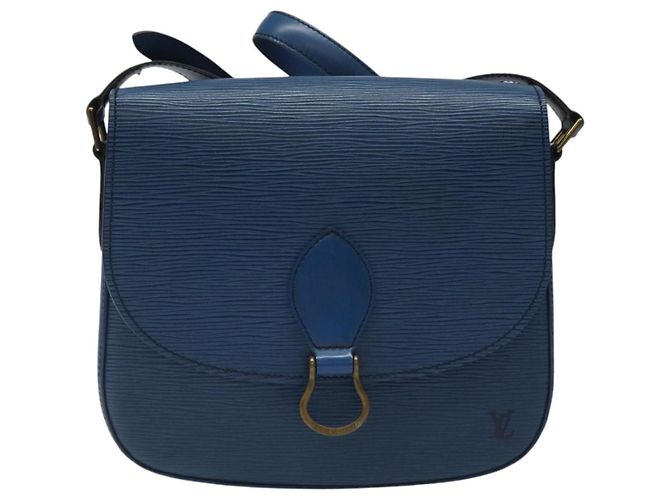 LOUIS VUITTON Borsa a Spalla Epi Saint Cloud GM Blu Toledo M52195 LV Auth yk16925 - vista 13
