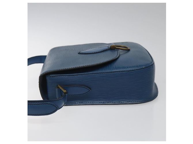 LOUIS VUITTON Borsa a Spalla Epi Saint Cloud GM Blu Toledo M52195 LV Auth yk16925 - vista 4