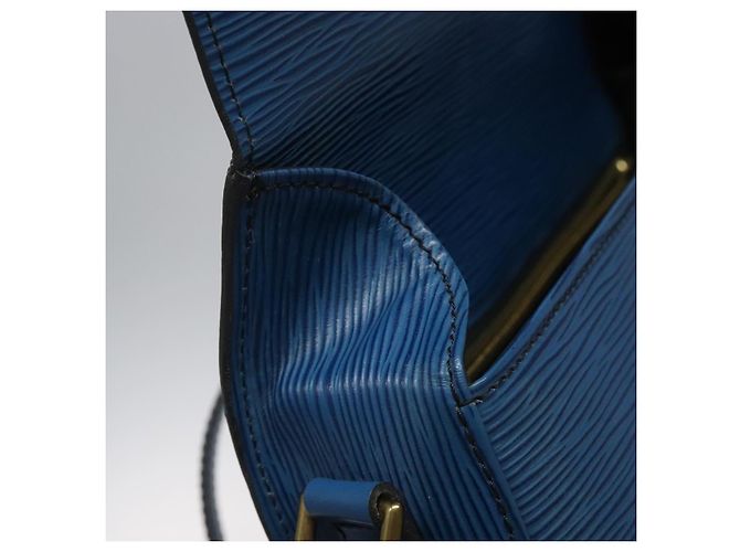 LOUIS VUITTON Borsa a Spalla Epi Saint Cloud GM Blu Toledo M52195 LV Auth yk16925 - vista 8