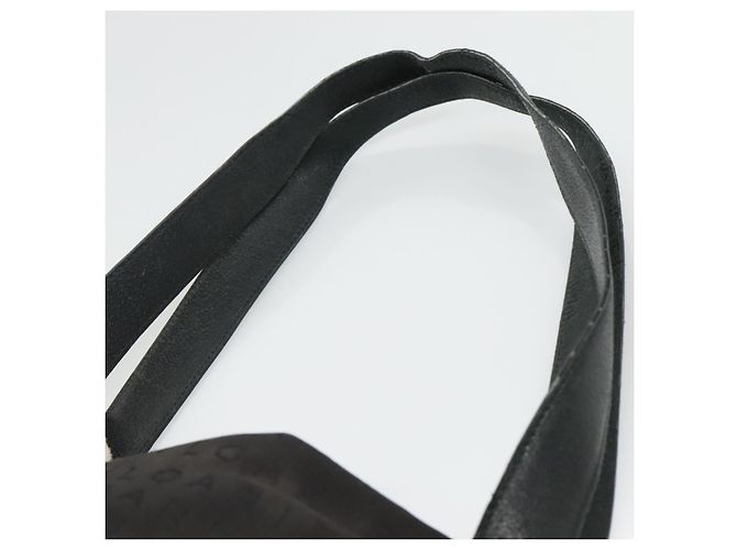 Bulgari Borsa Tote BVLGARI in tela e pelle nera argento autentica hk2061 - vista 8