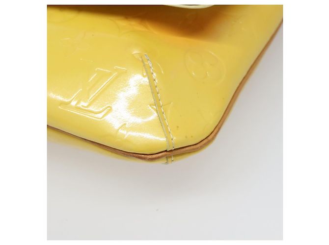 LOUIS VUITTON Borsa Thompson Street Monogram Vernis Gialla M91071 LV Auth yk17007 D'oro - vista 14