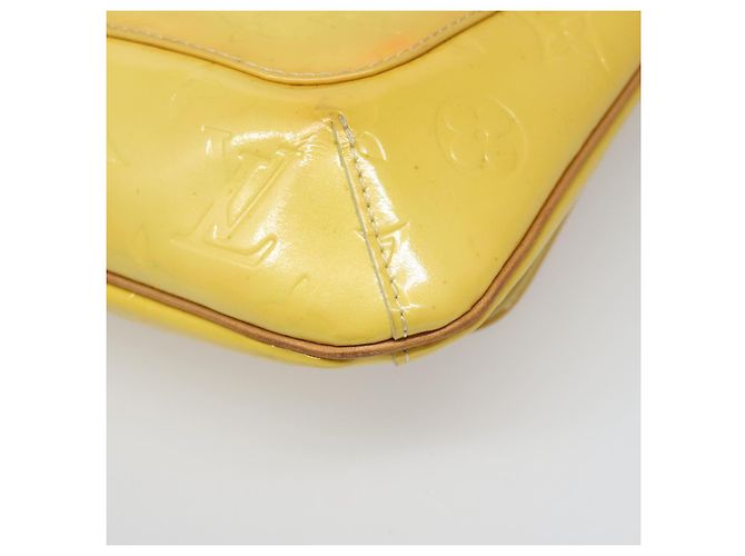 LOUIS VUITTON Borsa Thompson Street Monogram Vernis Gialla M91071 LV Auth yk17007 D'oro - vista 15