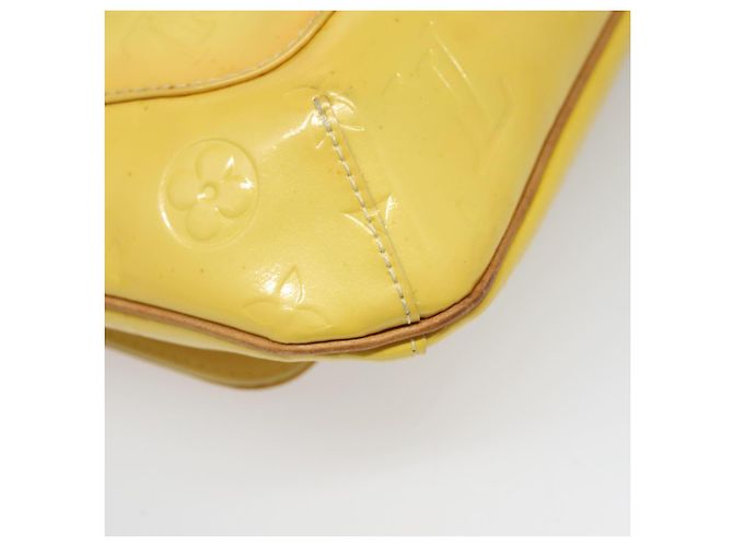 LOUIS VUITTON Borsa Thompson Street Monogram Vernis Gialla M91071 LV Auth yk17007 D'oro - vista 16