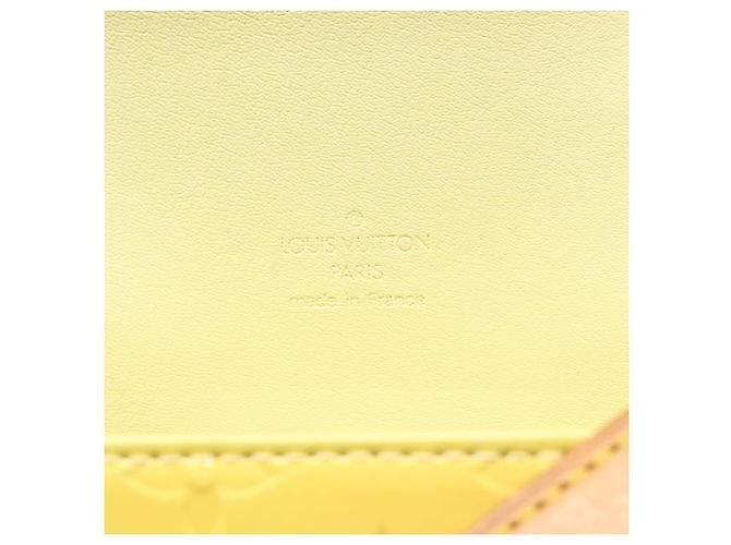 LOUIS VUITTON Borsa Thompson Street Monogram Vernis Gialla M91071 LV Auth yk17007 D'oro - vista 17