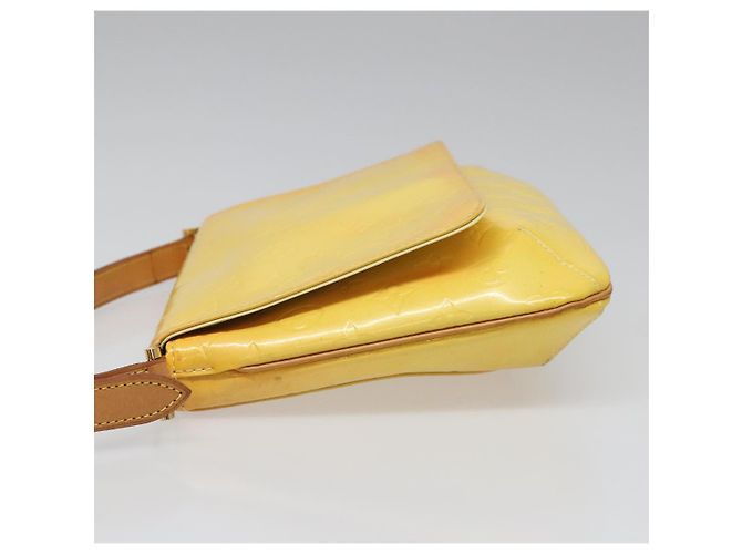 LOUIS VUITTON Borsa Thompson Street Monogram Vernis Gialla M91071 LV Auth yk17007 D'oro - vista 4