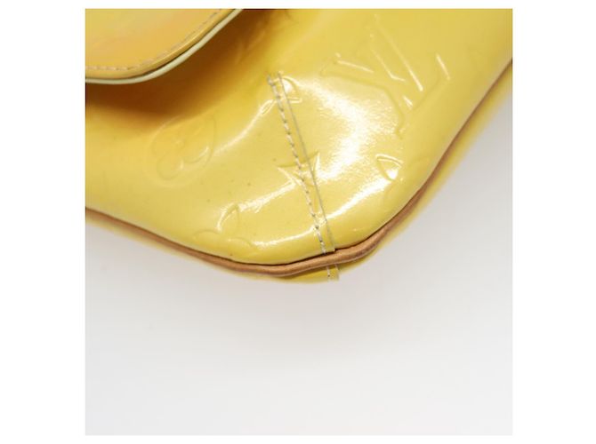 LOUIS VUITTON Borsa Thompson Street Monogram Vernis Gialla M91071 LV Auth yk17007 D'oro - vista 9