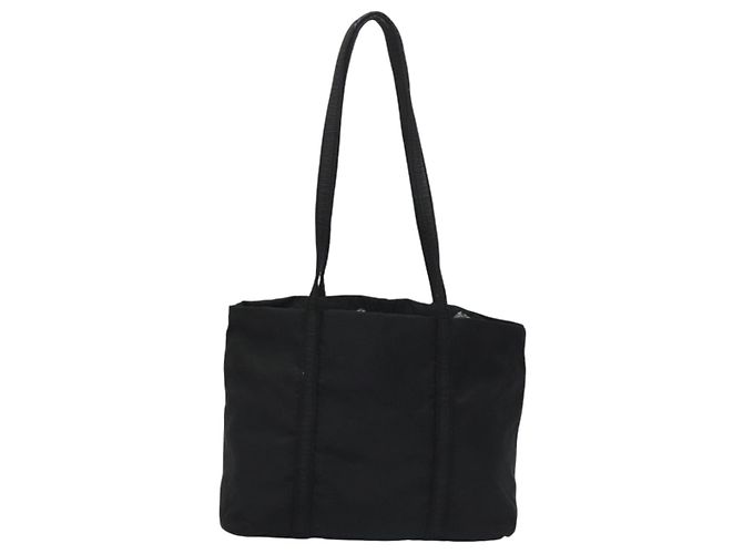 PRADA Borsa Tote Nylon Nera Argento Auth bs21891 Nero - vista 2