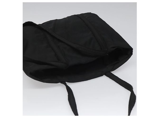 PRADA Borsa Tote Nylon Nera Argento Auth bs21891 Nero - vista 6