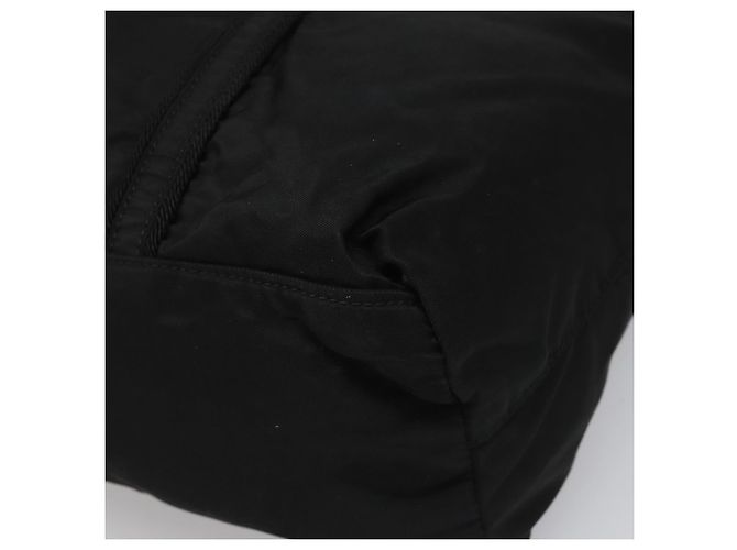 PRADA Borsa Tote Nylon Nera Argento Auth bs21891 Nero - vista 9