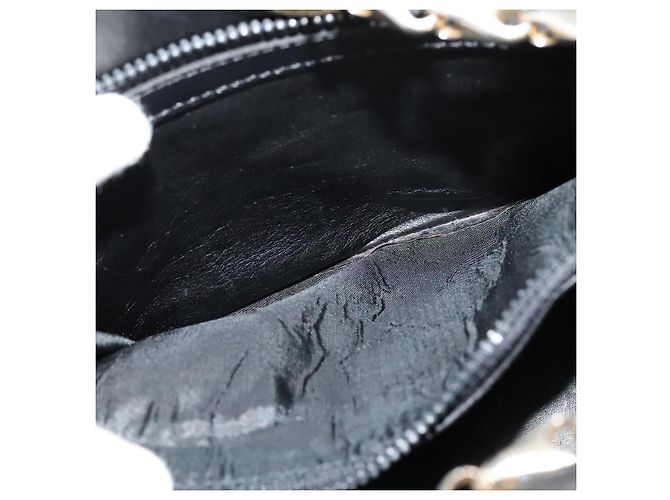 Céline Borsa a spalla CELINE in pelle nera e oro Auth 110823 Nero D'oro - vista 11