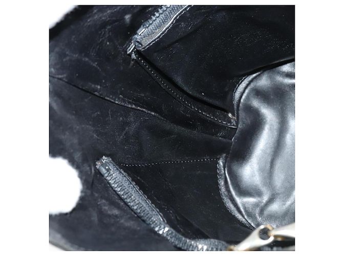 Céline Borsa a spalla CELINE in pelle nera e oro Auth 110823 Nero D'oro - vista 20