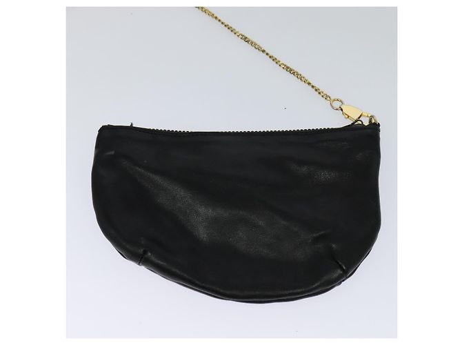 Céline Borsa a spalla CELINE in pelle nera e oro Auth 110823 Nero D'oro - vista 22