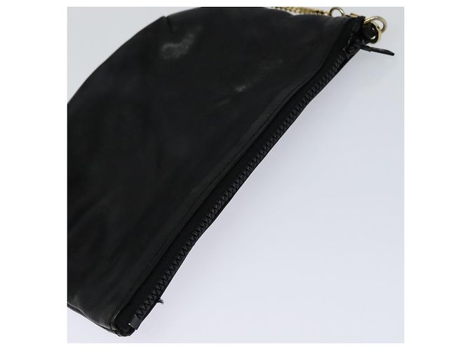 Céline Borsa a spalla CELINE in pelle nera e oro Auth 110823 Nero D'oro - vista 24
