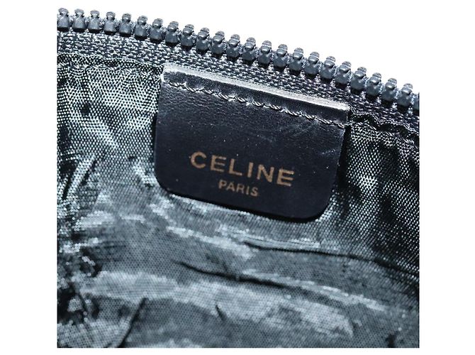 Céline Borsa a spalla CELINE in pelle nera e oro Auth 110823 Nero D'oro - vista 25
