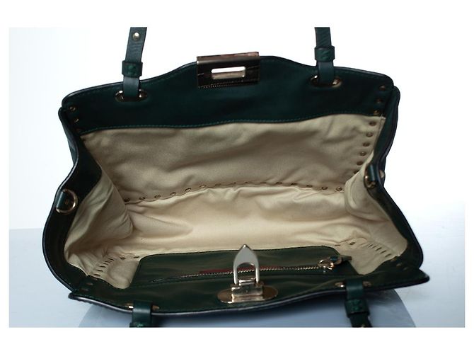 Borsa in pelle Rockstud di Valentino Garavani Verde - vista 10