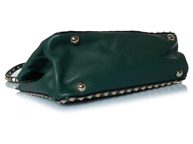 Borsa in pelle Rockstud di Valentino Garavani Verde - vista 4