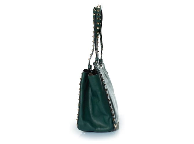 Borsa in pelle Rockstud di Valentino Garavani Verde - vista 7