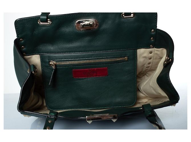 Borsa in pelle Rockstud di Valentino Garavani Verde - vista 9