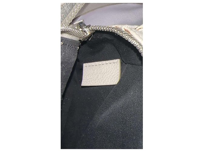 Borsa a tracolla Dior x Daniel Arsham in pelle Eggshell Bianco sporco - vista 13