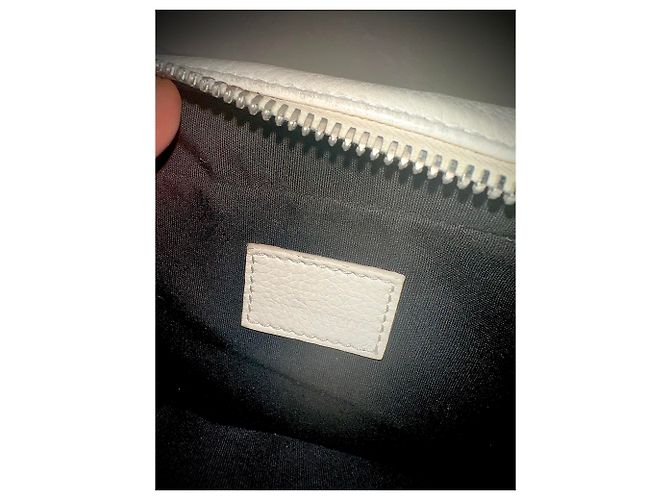 Borsa a tracolla Dior x Daniel Arsham in pelle Eggshell Bianco sporco - vista 17