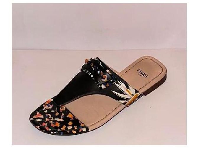 Fendi elegante Sandale Größe 38 Schwarz - Ansicht 2