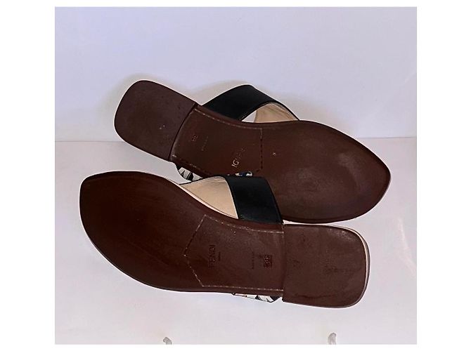 Fendi elegante Sandale Größe 38 Schwarz - Ansicht 4