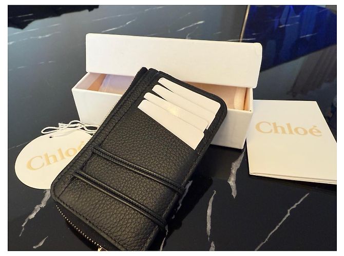 Chloé Monedero porta tarjetas Malou Negro - vista 2