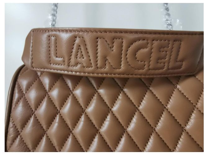 Borsa Lancel Ninon Marrone in Pelle M Silver hardware - vista 10