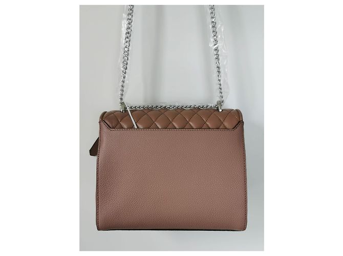 Borsa Lancel Ninon Marrone in Pelle M Silver hardware - vista 12