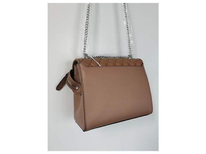 Borsa Lancel Ninon Marrone in Pelle M Silver hardware - vista 13