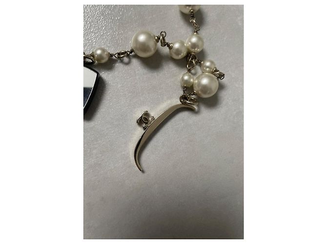 Colar Chanel de Pérolas e Charms Multicor - vista 7