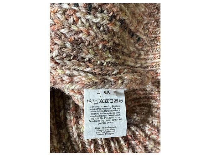 Henrik Vibskov Stitch Strickjacke Wolle Braun Mehrfarben - Ansicht 10