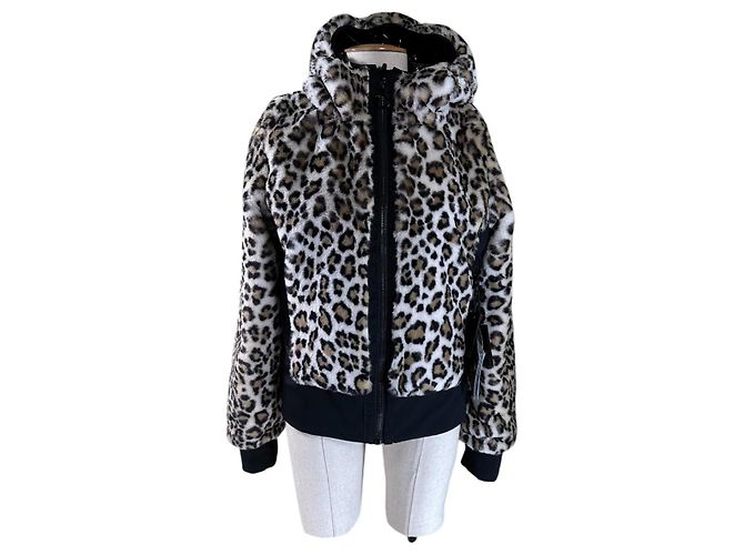 Goldbergh Sunna Jacke Doppelseitig Schwarz Leopardenmuster Mehrfarben - Ansicht 9